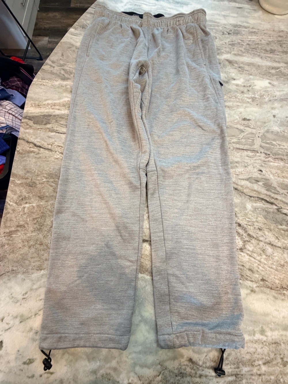 AND1 LFG Gray Fleece Jogger Sweatpants Men’s LARGE Athletic Lounge Pants